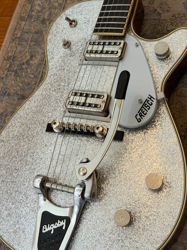 Gretsch G6129 Players Edition Jet Silver Sparkle image 1