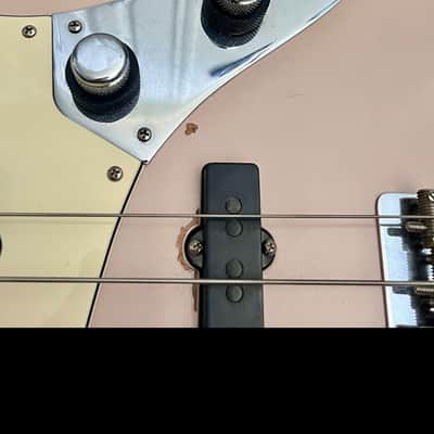 Upgraded Fender Flea Jazz Bass (Shell Pink, Road Worn) + Deluxe Case + Custom Features image 7