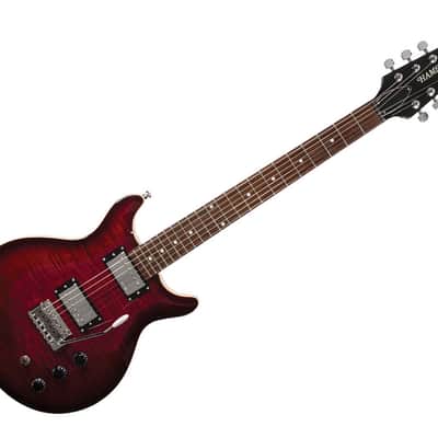 Hamer SATFW-DCB The Archtop Double Cutaway Dark Cherry | Reverb