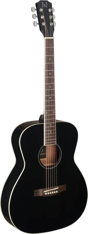 JN Guitars BES-A BK Bessie Series Acoustic Auditorium, Solid Spruce Top, Black Bild 1