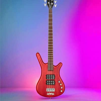 Warwick RockBass Corvette $$ 4-String Burgundy Red Transparent Satin image 2