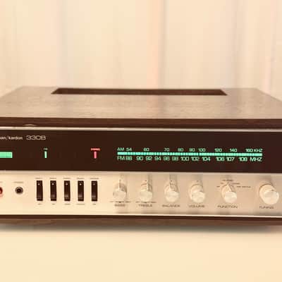 πΆβ¨ Harman Kardon 330B / HK 330B Vintage Stereo Receiver w/ Original Wood Cover β Serviced, Cleaned, Tested image 2