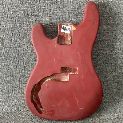 Red Left Handed 4 String Precision Bass Style Body image 1