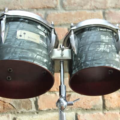 RARE Sonor Teardrop 1960s   bongos 6&8 image 7