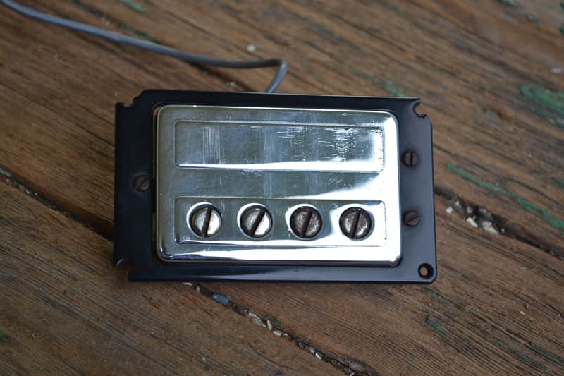 Vintage 1973 Guild Jet Star II Bass Guitar Neck Humbucker Pickup Chrome image 1