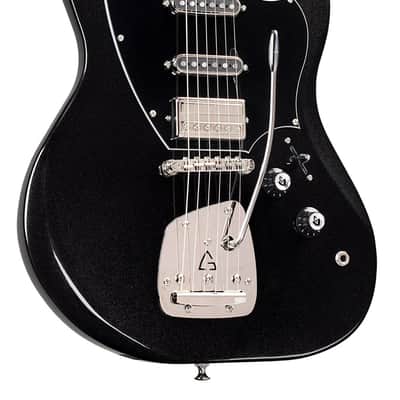 Guild SURFLINER DELUXE Electric Guitar (Black Metallic) image 4