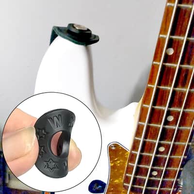 16 Pcs Guitar Strap Locks, acoustic guitar strap adapter for Electric, Acoustic & Bass Guitars, Strap Locks Compatible with Fender, Dunlop, Ernie Ball & More (Black) image 4