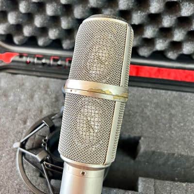 Neumann USM 69 i Large Diaphragm Multipattern Stereo Condenser Microphone c 1970’s Nickel dual u87 SM69 image 4