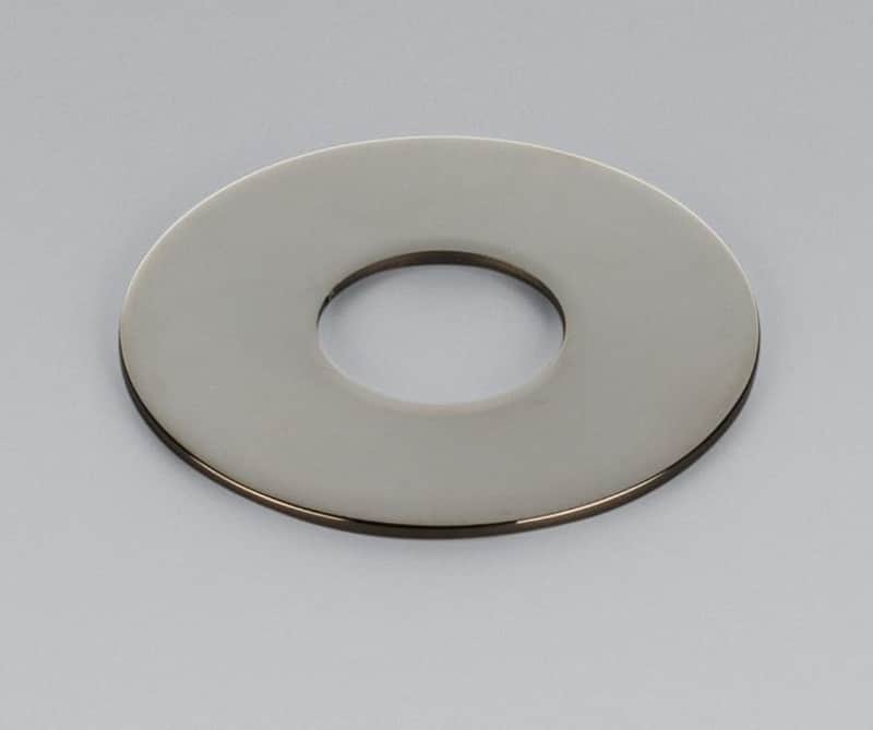 Schaller Germany Les Paul/SG Style Toggle Switch Plate Ruthenium 15200600 image 1