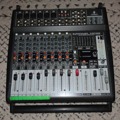 Behringer Europower PMP1000 500-Watt 12-Channel Powered Mixer with Multi-Effects Processor 2000s - Dark Gray image 1