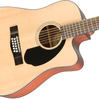 Mint Fender CD-60SCE 12 String Cutaway Solid Top Acoustic Electric Guitar 0970193021 image 4
