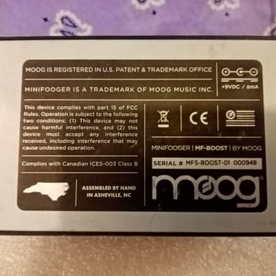 Moog Minifooger MF Boost V1 imagen 3