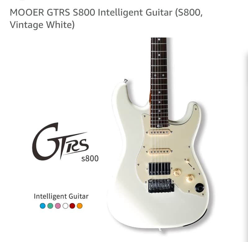Mooer GTRS S800 Intelligent Guitar, new never used, 2022 - Present - White image 1
