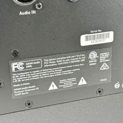 Adam Audio A8H 8” 3-way Powered Studio Monitor Pair image 14
