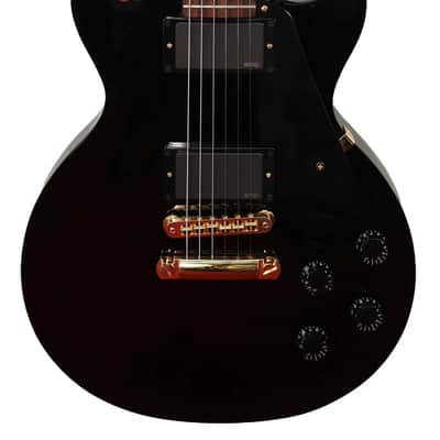 Gibson Les Paul Studio, Ebony with Gold Hardware, EMG Pickups (2011) image 3