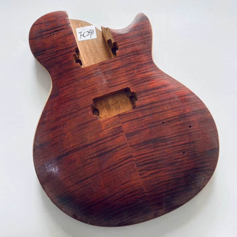 Tiger Maple Top Veneer Guitar Mahogany Body image 1