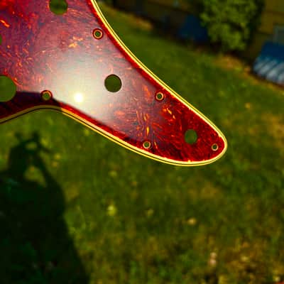 "Boots Aged" Vintage Style Fender Jazzmaster Pickguard Celluloid Tortoise Custom Relic'd image 17