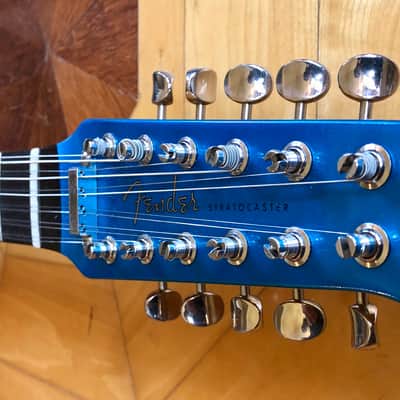 100% original 2004/05 Fender Stratocaster XII ST-12 12 String Electric Guitar Rosewood Blue image 6