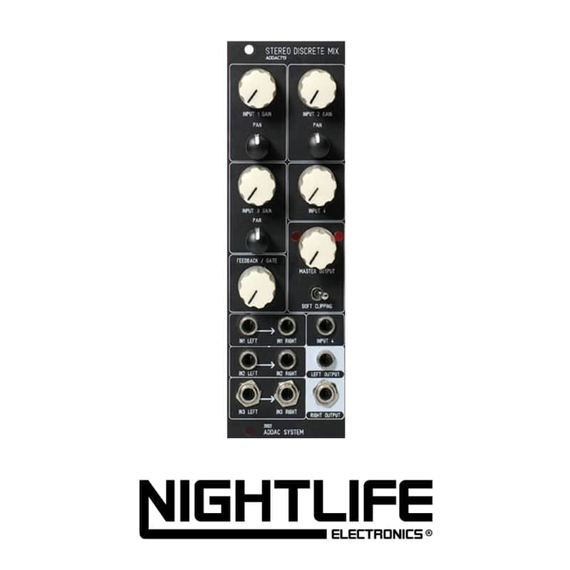 ADDAC System ADDAC713 Stereo Discrete Mixer - Black image 1