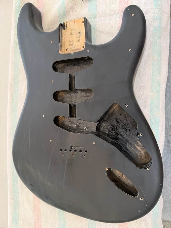 Fender Stratocaster Body (Japan) 2008 - Black Relic image 1