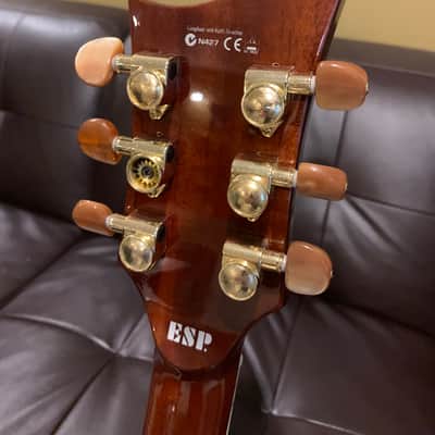 ESP LTD Xtone Acoustic XAC30EQM 2010s Tobacco Sunburst Quilted Maple image 4