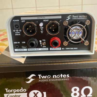 Two Notes Torpedo Captor X 8ohm Stereo Reactive Load Box / Attenuator 2020 - White image 2