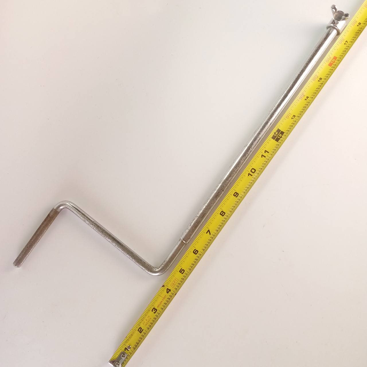 Z-Rod 3/8" Telescoping Cymbal Straight Arm Receiver Mount Holder Chrome Vintage — main photograph