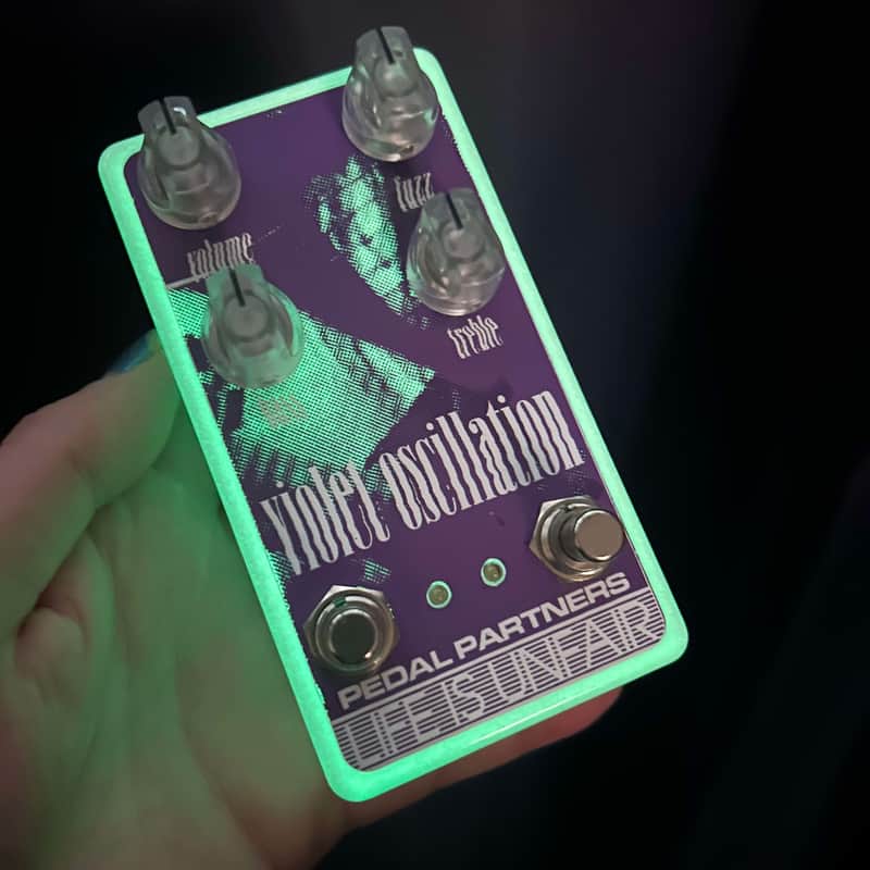 LIFE IS UNFAIR Violet Oscillation Shoegaze Fuzz - LTD ED Purple Glowgazer image 1