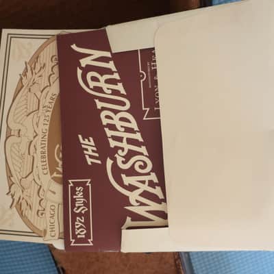 Washburn R318SKK 125th Anniversary Limited Edition Parlor Guitar 2008 Coffin Case Paper Work Very Clean #135 of 250 image 18