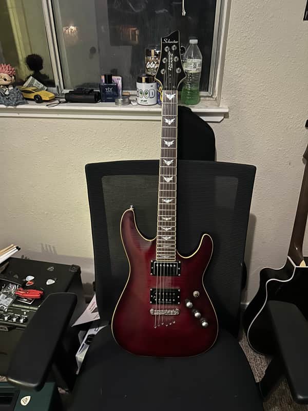 Schecter C1+ Unkown - Black cherry burst image 1