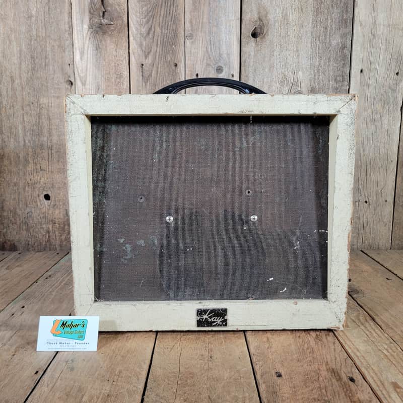 Kay K-504 Amplifier 1960s Cab with Mojotone Princeton Amp Kit Built In 2017 - Black and Creme image 1