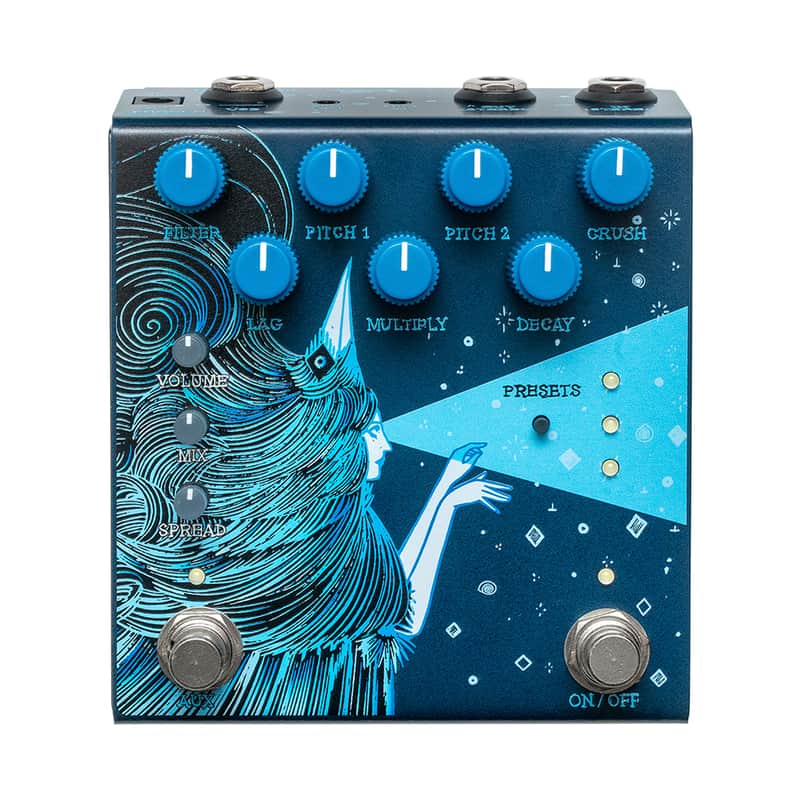 Old Blood Noise Endeavors Dark Star V3 Stereo Reverb Pedal (Blue) image 1