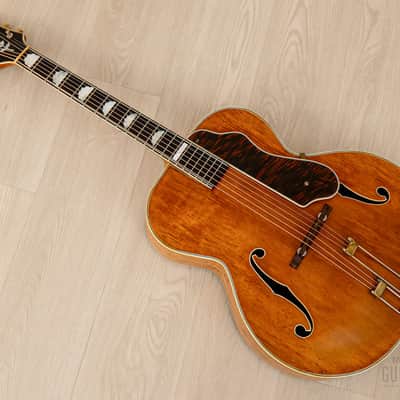 1941 Epiphone DeLuxe Pre-War Vintage Archtop Acoustic Guitar Blonde w/ Case image 13