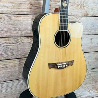 Tagima Vancouver-EQ Acoustic Electric Guitar, Natural image 4