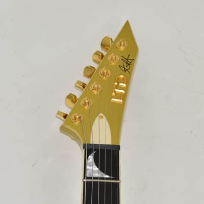 ESP LTD KH-V Kirk Hammett Signature Guitar Metallic Gold 0282 image 4