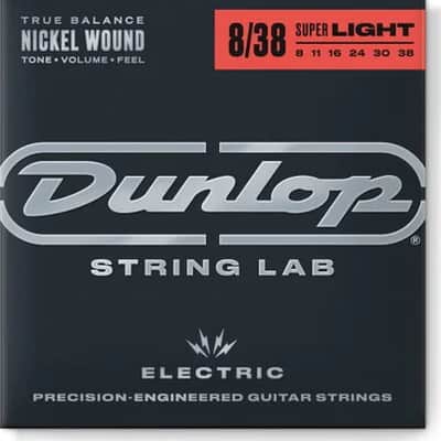Dunlop - DEN0838 - Nickel Plated Steel Extra Light Electric Guitar 6 String Set, .008-.038 image 1