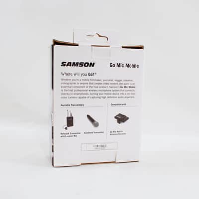 Samson Go Mic Mobile Professional Lavalier Wireless System w/ Go Mic Mobile Beltpack Transmitter/Lavalier Microphone image 7