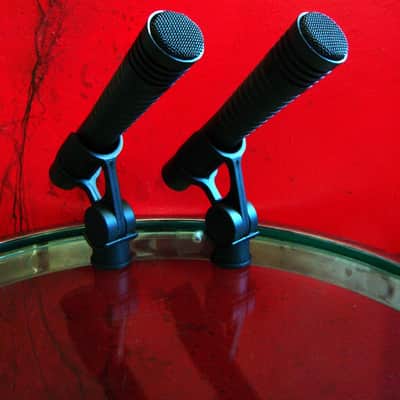 Two vintage AKG D70ME Dynamic cardioid Microphones Low Z w mic clips and case drum, toms, brass image 10