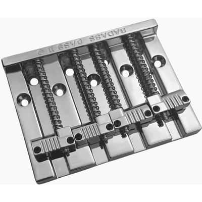 Leo Quan BB-3342-003 Badass II Bass Bridge, Chrome image 1
