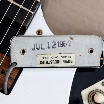 1963 Harmony Rocket H54 Vintage Electric Guitar Sunburst w/ DeArmond Gold Foils image 21
