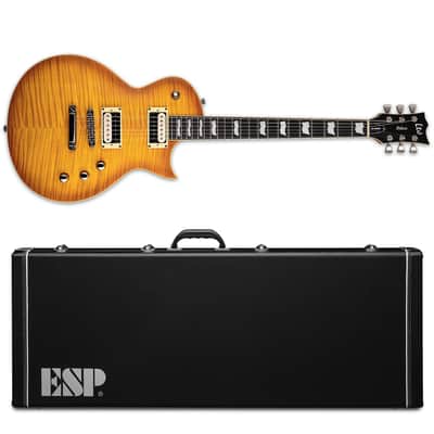 ESP LTD EC-1000T FM Honey Burst Satin HBS Electric Guitar + ESP Hard Case Fluence EC-1000 T image 1