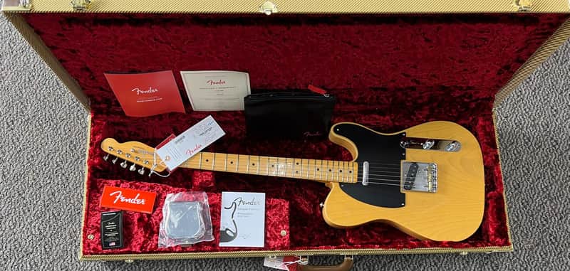Mint Fender American Vintage II 1951 Butterscotch Blonde Telecaster with hard Case image 1