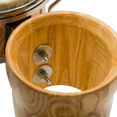 Gon Bops Alex Acuna Bongo Set 7"/8.5" North American Ash Natural Lacquer | NEW Authorized Dealer image 3