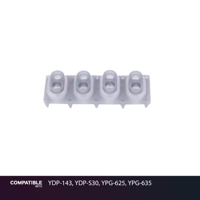 Yamaha 4-Key Rubber Contact Strip for YDP-143, YDP-S30, YPG-625, YPG-635