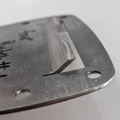 fax Guitars offset vibrato knife edge pivot plate replacement - Polished image 2