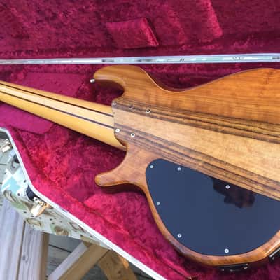 Beautiful Wal MK3 6-String Bass - Shedua Facings, Mahogany core, Indian Ebony fretboard - NICE! image 6