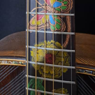 Blueberry NEW IN STOCK Handmade Acoustic Guitar Grand Concert Butterfly image 6