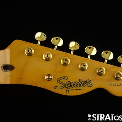 Fender Squier FSR Class Vibe 50s Telecaster NECK w GOLD TUNERS Tele Tinted Maple image 1