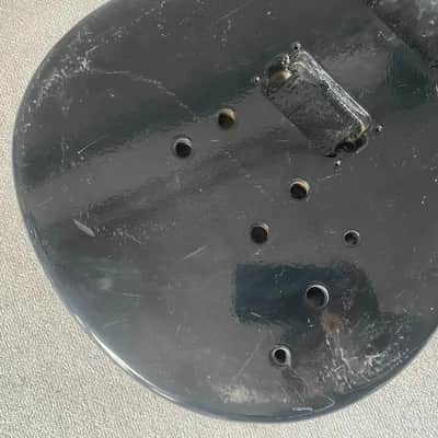Black Basswood Guitar Single Cut Body image 5