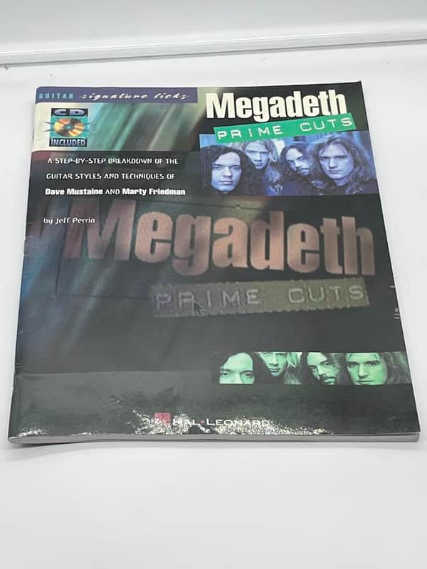 Megadeth Prime Cuts Guitar Signature Licks Book With CD image 1